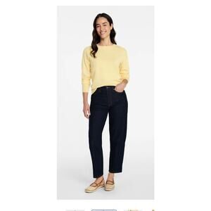 TIME AND TRU WOMENS HIGH RISE BARRELL DARK WASH DENIM JEANS SIZE 2 NWT